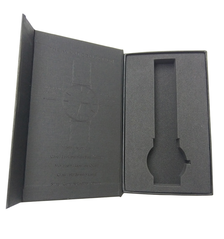 Custom Design Foam Insert Packaging Carton for Fashion Luxury Watch Gift Box