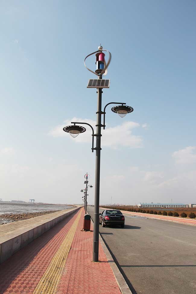 Highway Lighting Hybrid Solar Kit 600W Vertical Axis Wind Turbine Generator Gel Battery