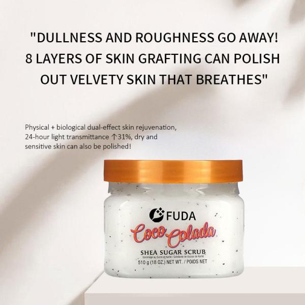 Natural Shea Sugar Body Scrub Exfoliating Scrub Moisturizes Nourishes Skin