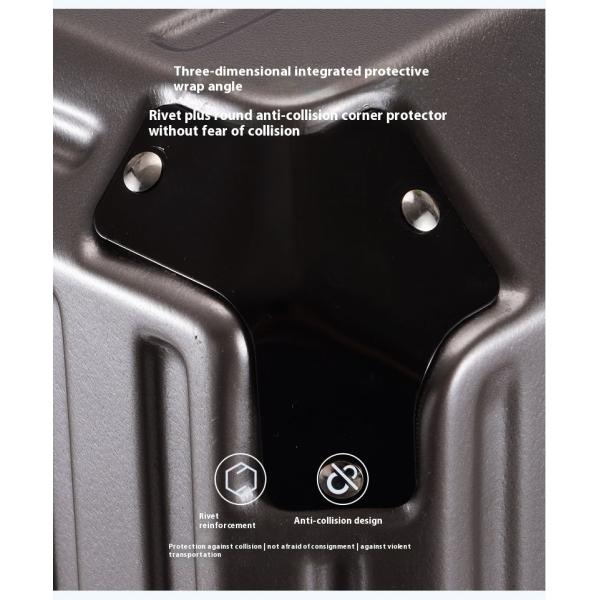 Durable Large Capacity Student Luggage 20 Inch Multifunctional Zipper Trolley Case with ABS PC Main Material and Luxury Style