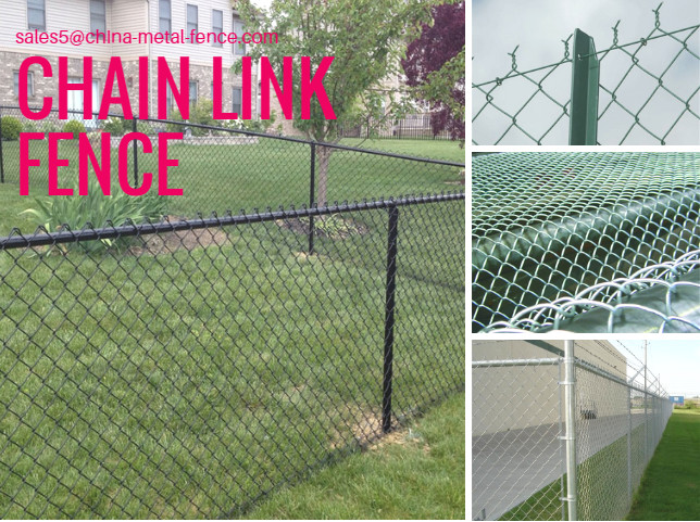Black PVC Coated Chain Link Panels/Cyclone 2.1m*15m*50mm*50mm*3.5mm