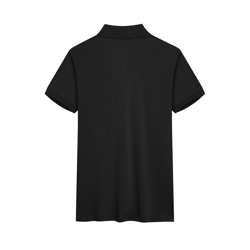 S to 4XL Classic Lapel Loose Casual Polo Shirt 96 Polyester 4 Spandex Shirts