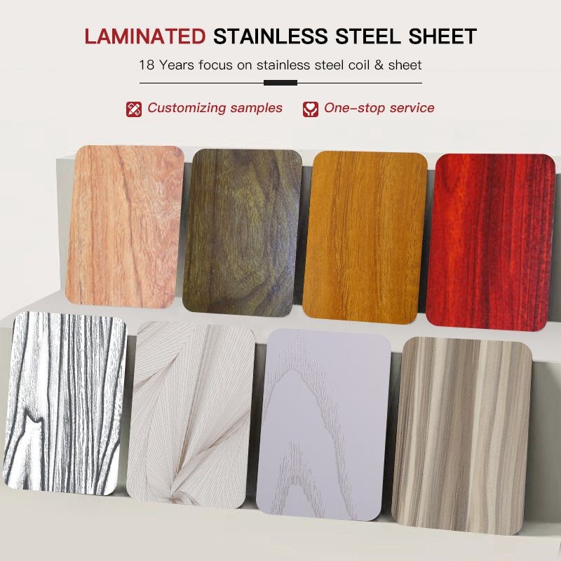 Customized 304 Decorative Stainless Steel Sheet Lamination Stainless Steel Plate