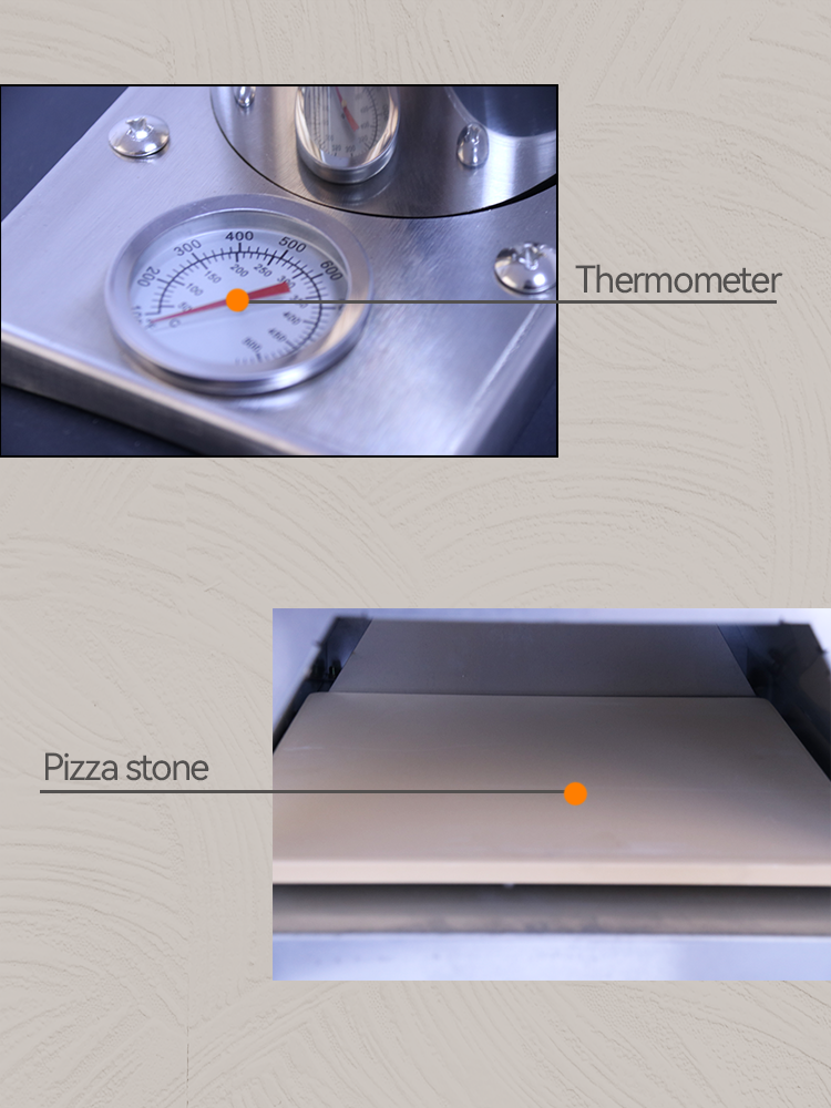 Multi-Function Pizzaofen Horno for Making Perfect Pizzas Outdoors 33*33*1.2cm