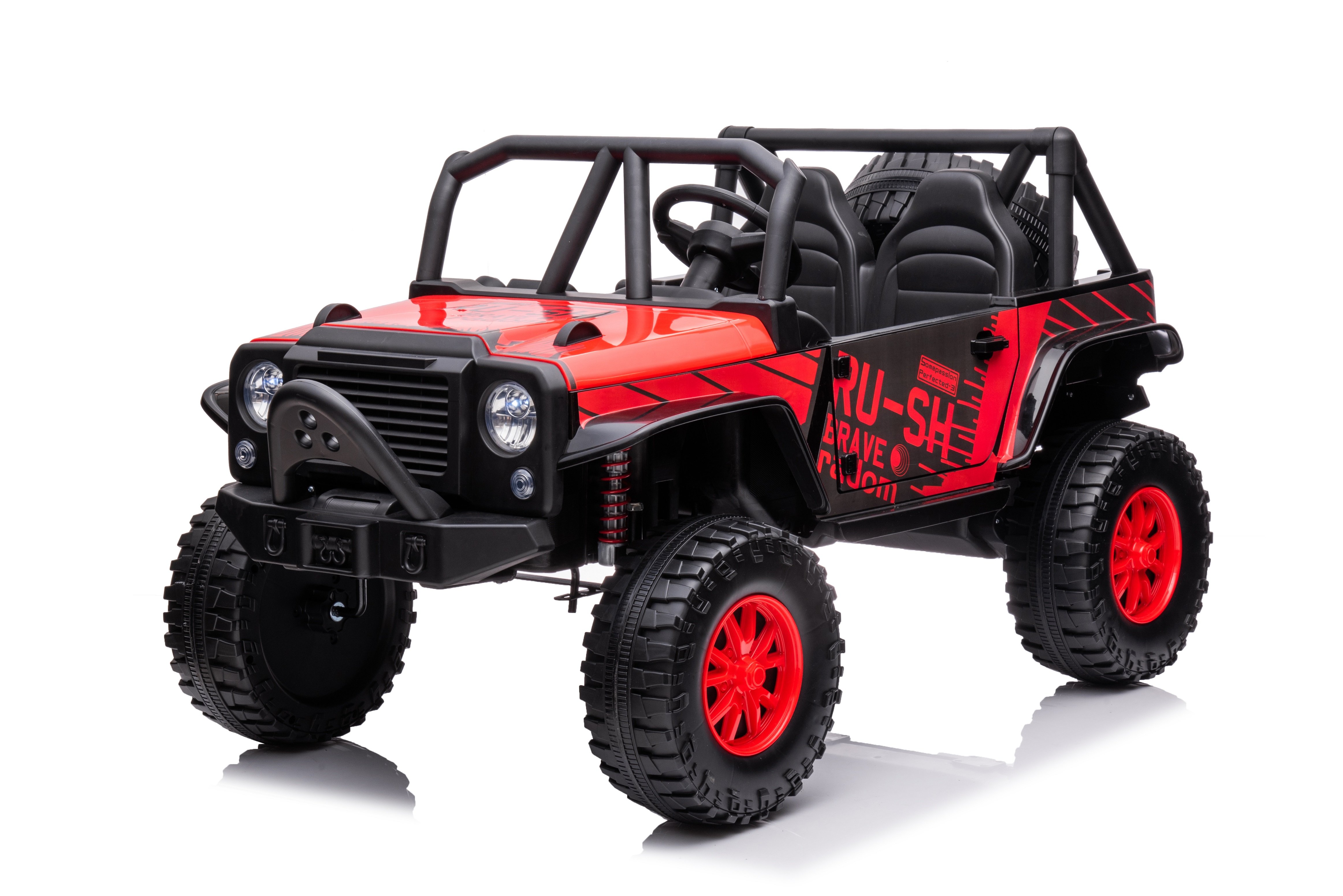 24 Volt Ride On Toys with Remote Control and 2 Seater Plastic PP Material