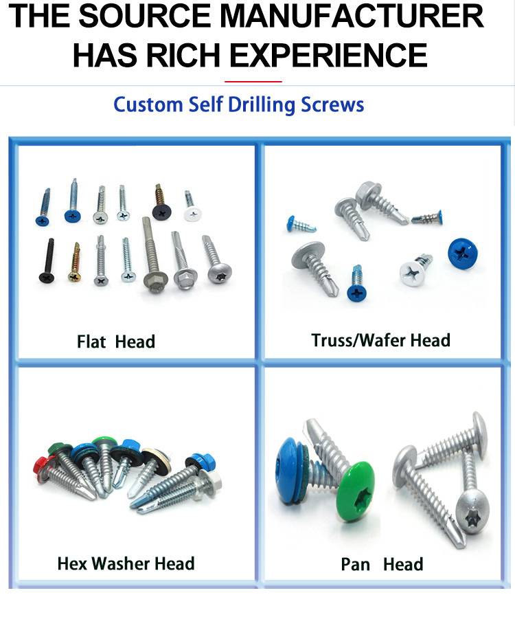 Inspected Self-Drilling Screws in SS304/Carbon Steel/Brass for Fine Metal Inspection