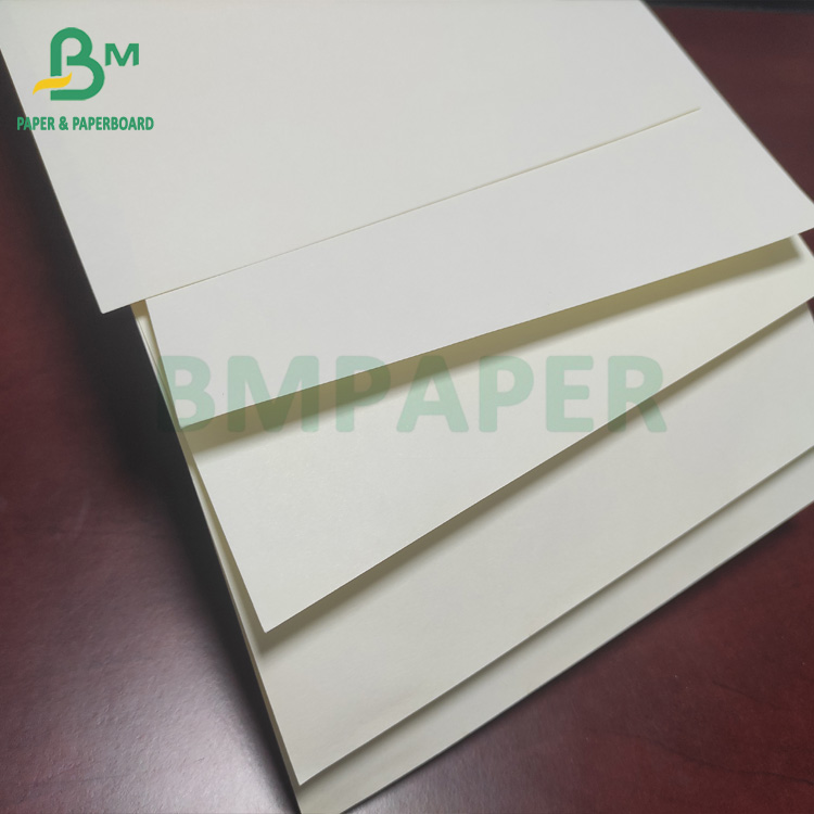 cream uncoated paper
