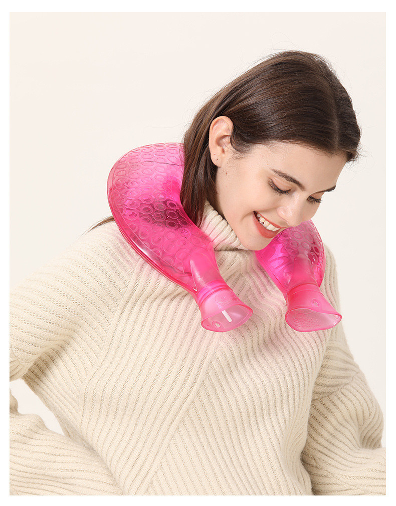 1.5L Hot Cold Water Bottle Bag U Shaped Reusable Hot And Cold Packs For Pain