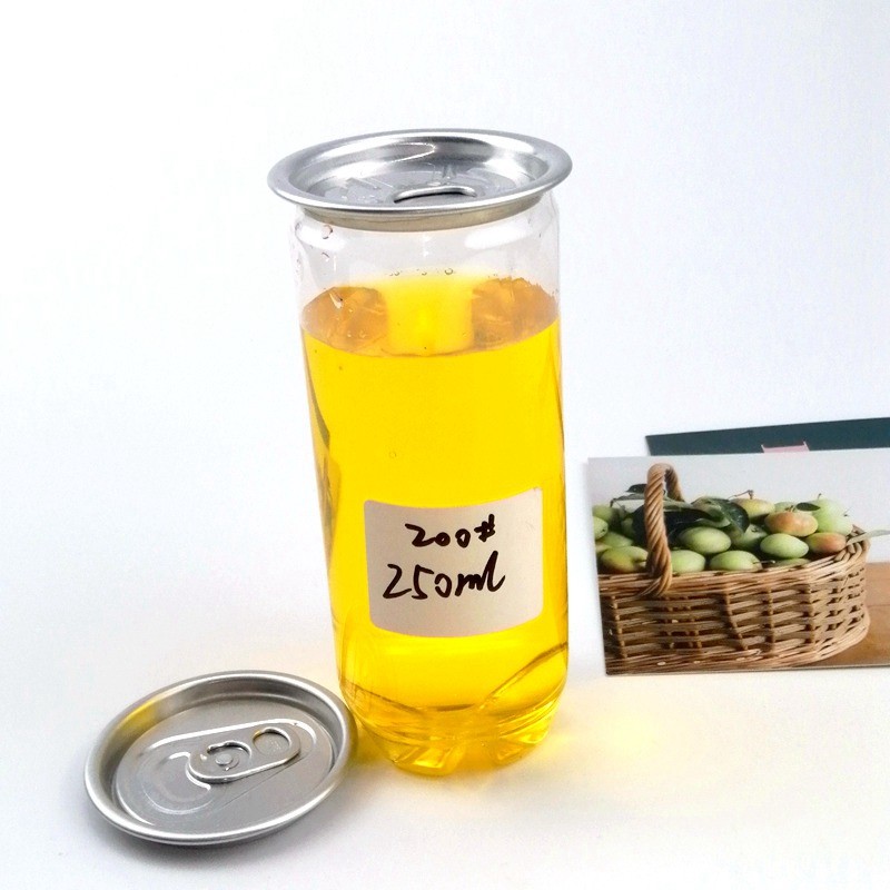 250ml Juice Bottle Easy Open Can With Aluminum SOT Lid