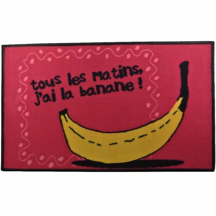 Anti-slip printed loop pile Nylon floor mat