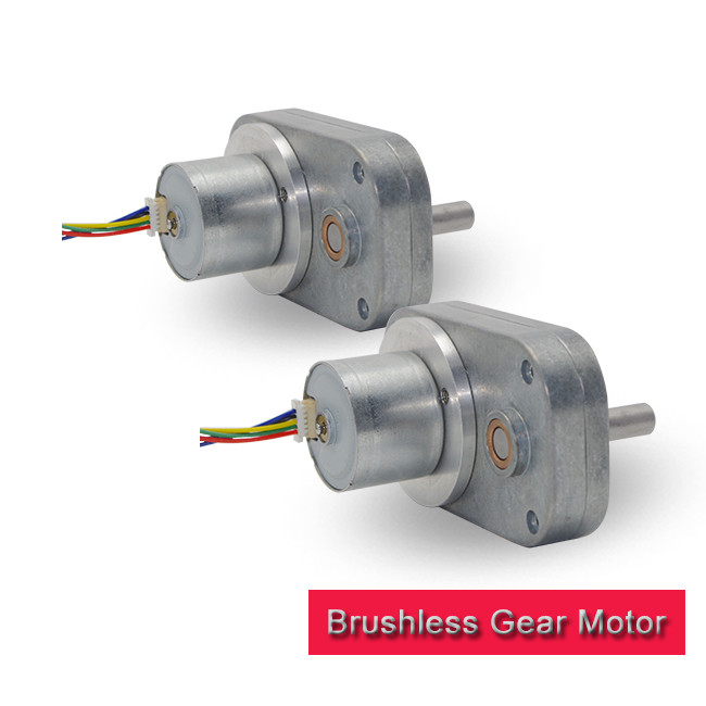 38GF2418 Small Brushless DC Motor , L Shape Spur Gearbox 12v Brushless Motor