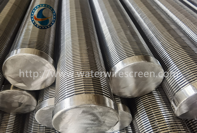 304 Stainless Steel Threaded Coupling 114mm Wedge Wire Screen Pipe All Welded