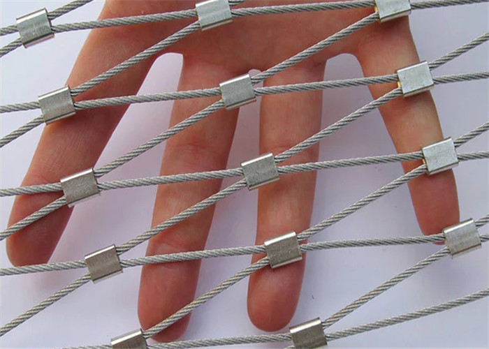 Flexible X-tend Ferruled Stainless Steel Wire Rope Mesh For Balcony Balustrade