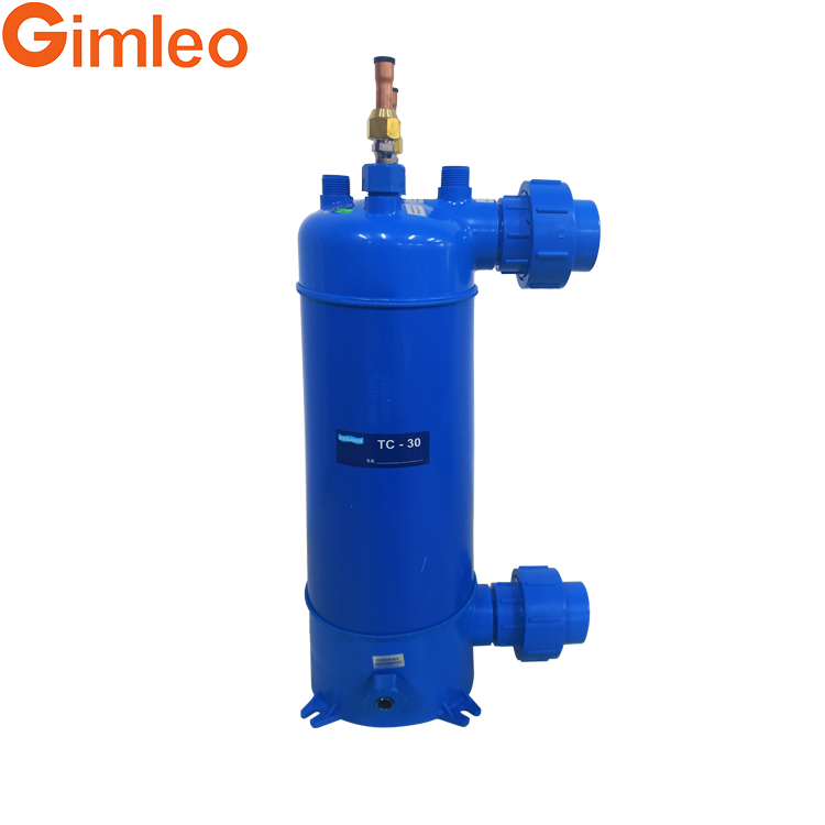 Refrigerant Connector Sea Water Heat Exchanger With And Titanium Tube For Industrial Cooling Systems