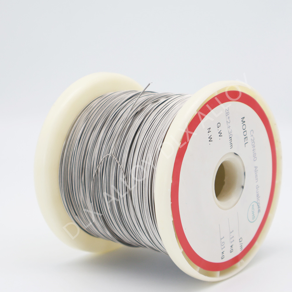 High Temperature Heating Wire Nickel Alloy Cr20Ni30 Bright Nichrome Resistance Wire