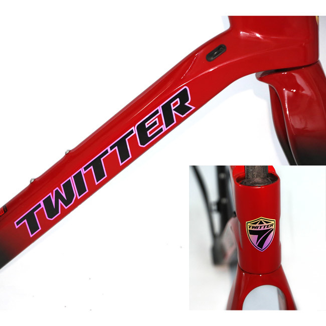 Customized Logo Carbon Road Frame , 56cm Bike Frame Multiple Color Choices