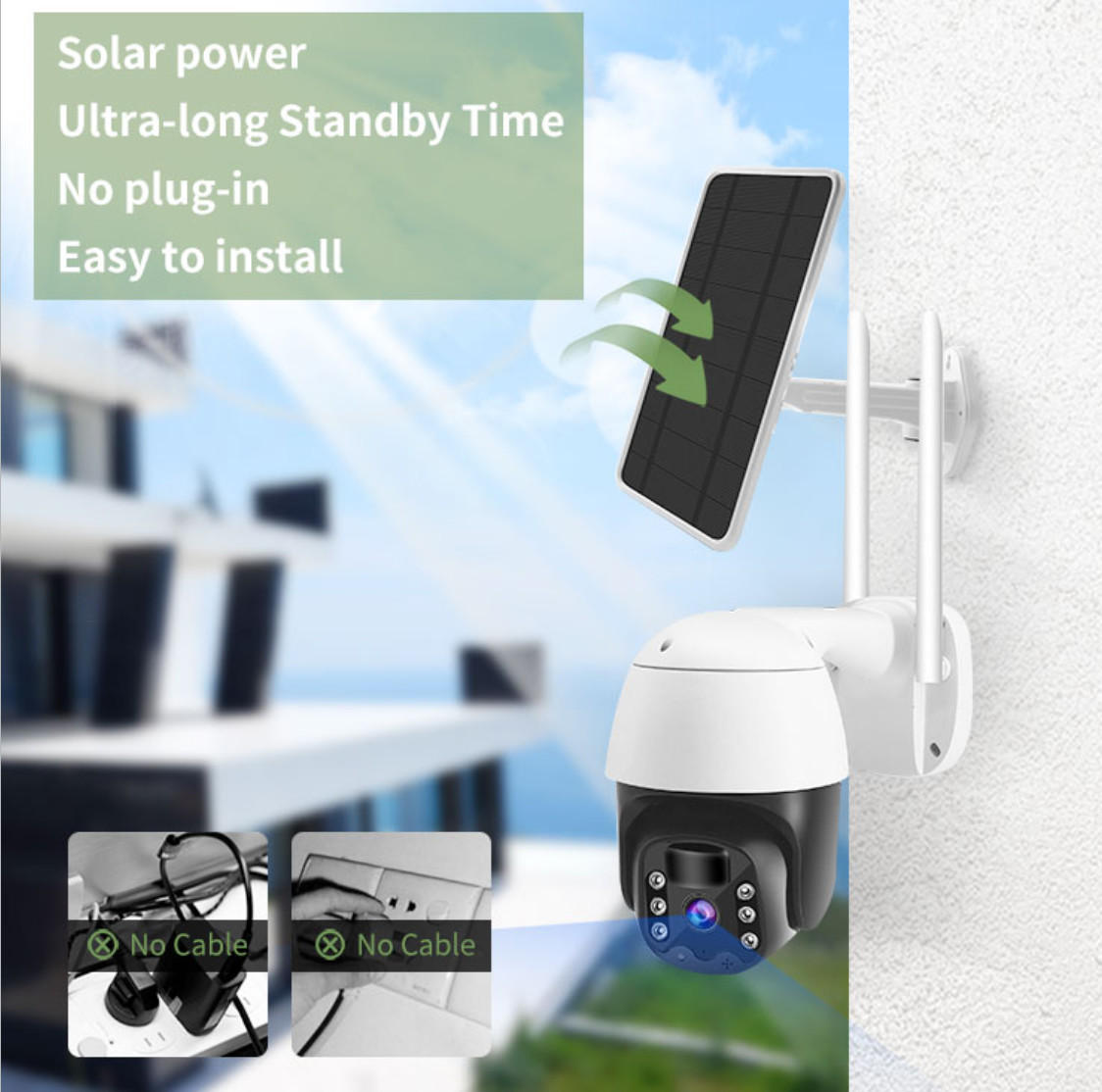 1080P Tuya 10m IR PTZ Security Camera FCC H265 PTZ Dome Camera
