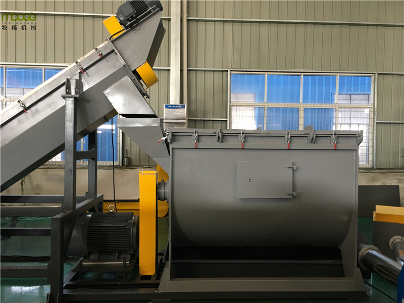 HDPE Mulching Plastic Film Recycling Machine Semi Automatic Film Granulator