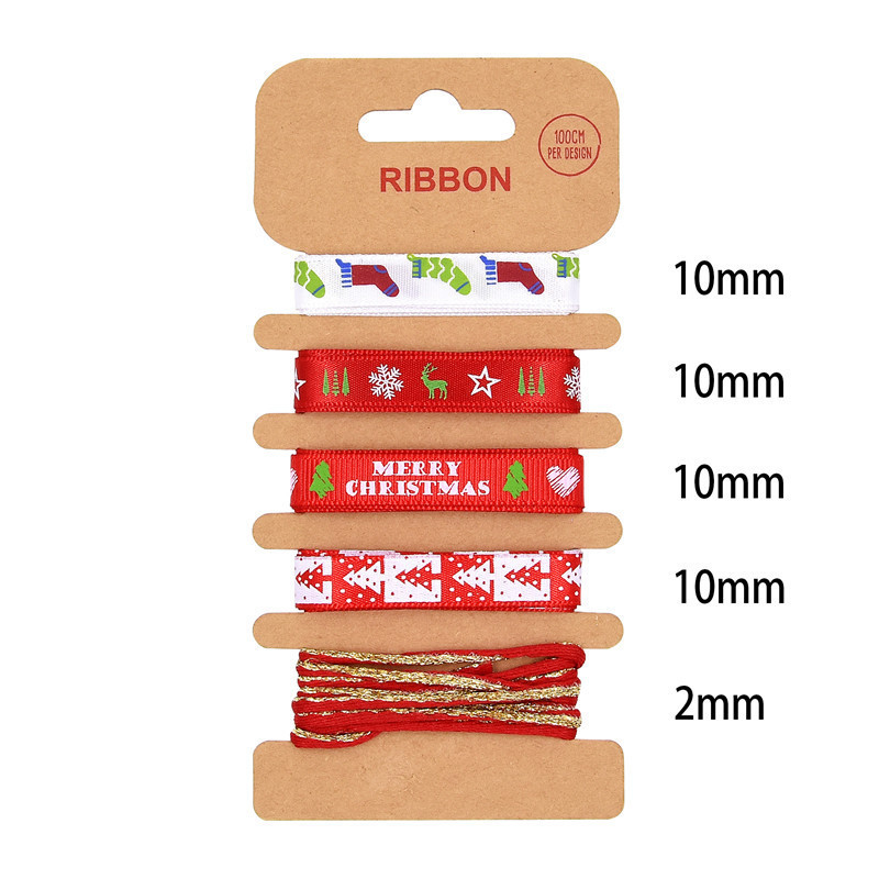 ODM Polyester Ribbon 2mm 10mm 15mm Christmas Gift Wrap Ribbon