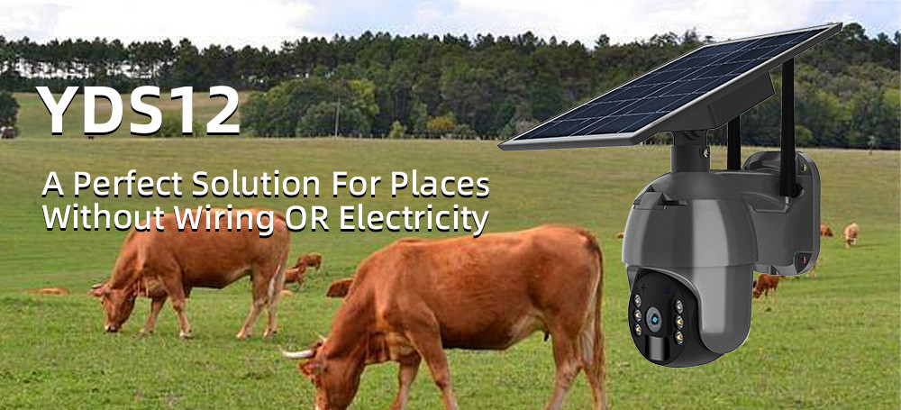 4MP Cellular Solar Battery Powered Camera 3G 4G LTE Security Camera PIR Motion 2K