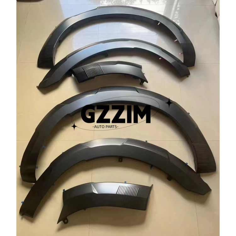 ISUZU DMAX 2024 Wheel Brow Fender Flares Black Mudguard