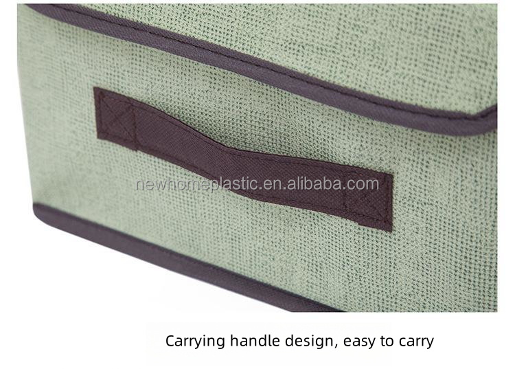 Foldable Desk Storage Box Organizer for Clothes Non Woven Cover Sundries Customized Size