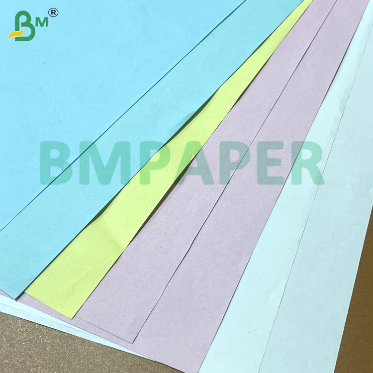 55gsm White / Blue Blank Image Carbonless Paper Rolls & Sheets for Receipt Printing NCR CB / CF / CFB