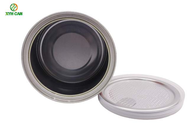 2 Piece Can Peanut Packaging with Innovation Glossy Printing Plastic Lid