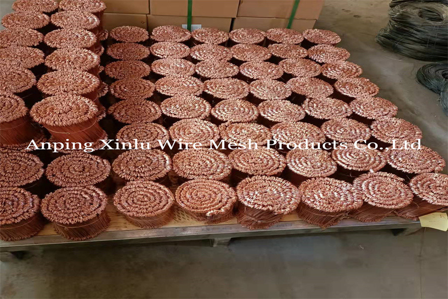 Double Loop Tie Wire - Bundle Packaging 14cm Length Garden 1.2mm Soft Copper Coated 20GA BWG22 Binding Loop Tie Wire