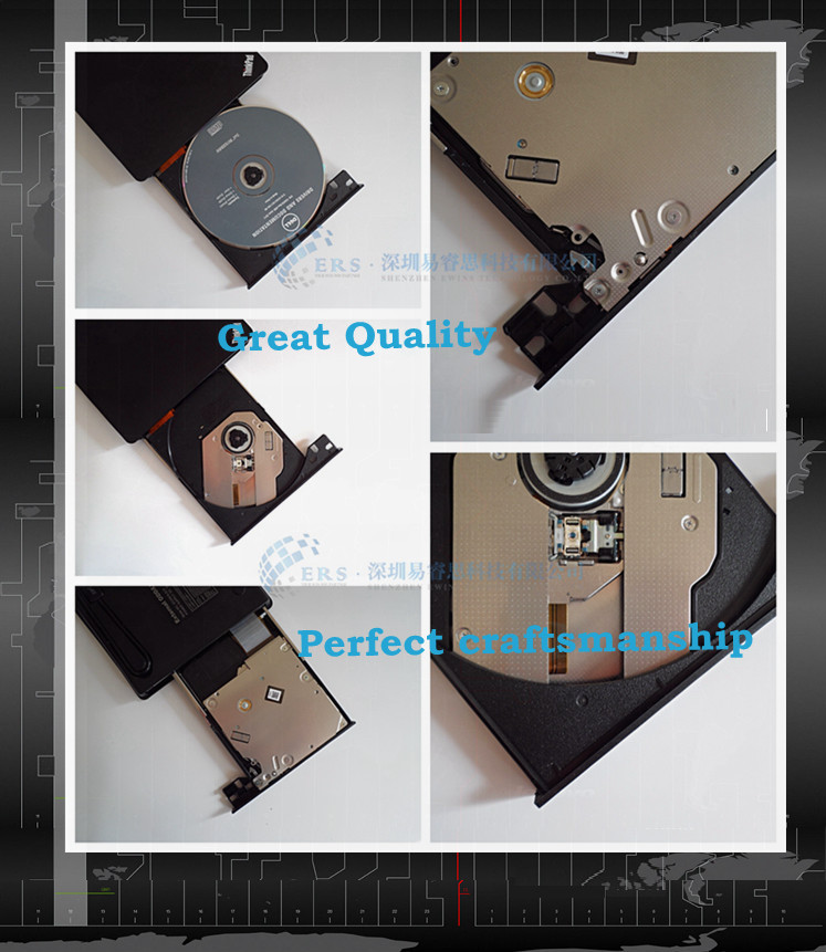 Wholesale USB 3.0 Tray loading Super Slim Portable External DVDRW /CD-RW Burner Drive