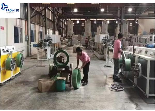 Quality Roll Package Band PET Strap Extrusion Line Green Recycled Bottle Flakes for sale