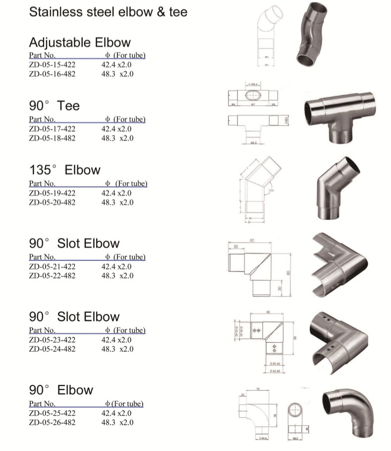Stainless steel adjustable elbow/stainless steel adjustable elbow that used for building hardware/adjustbale elbow