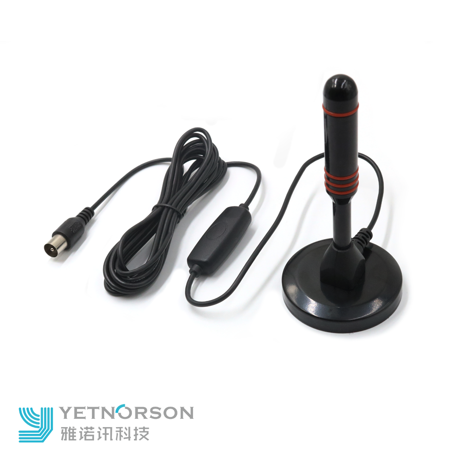 HD HDTV Digital Indoor TV Antenna with SMA/IEC/F Male Connector and 65-80 Miles Range