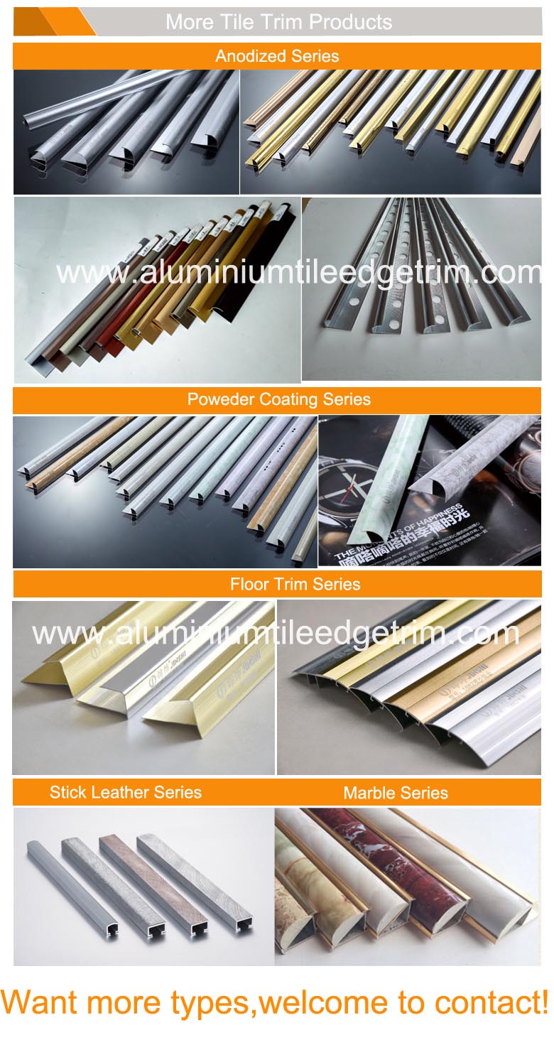 Different Series  Aluminium Tile Edging Trim