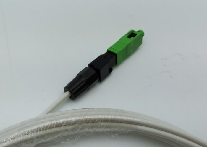 Pre - Polished Fiber Optic Fast Connector Easily Installed For 2 X 3 mm Drop Cable