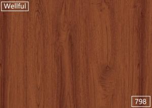 China Brown Wood PVC Furniture Film 1000mm For Vinyl Dry Back Flooring on sale