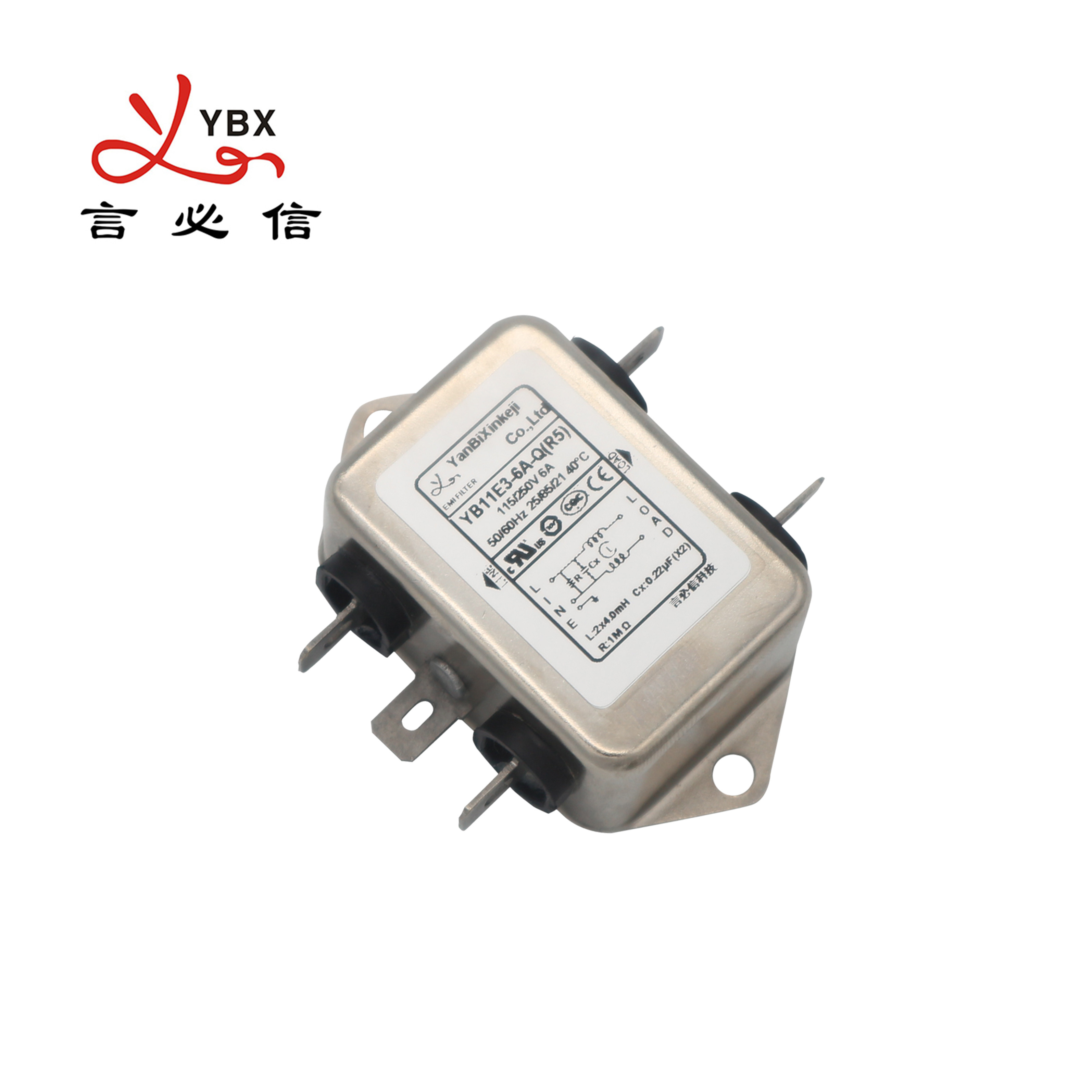 250VAC 10A Low Pass EMI Filter Electronic Equipment DC Power