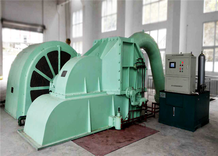Horizontal Shaft Pelton Turbine Generator 1 Mw High Efficiency Eco Friendly