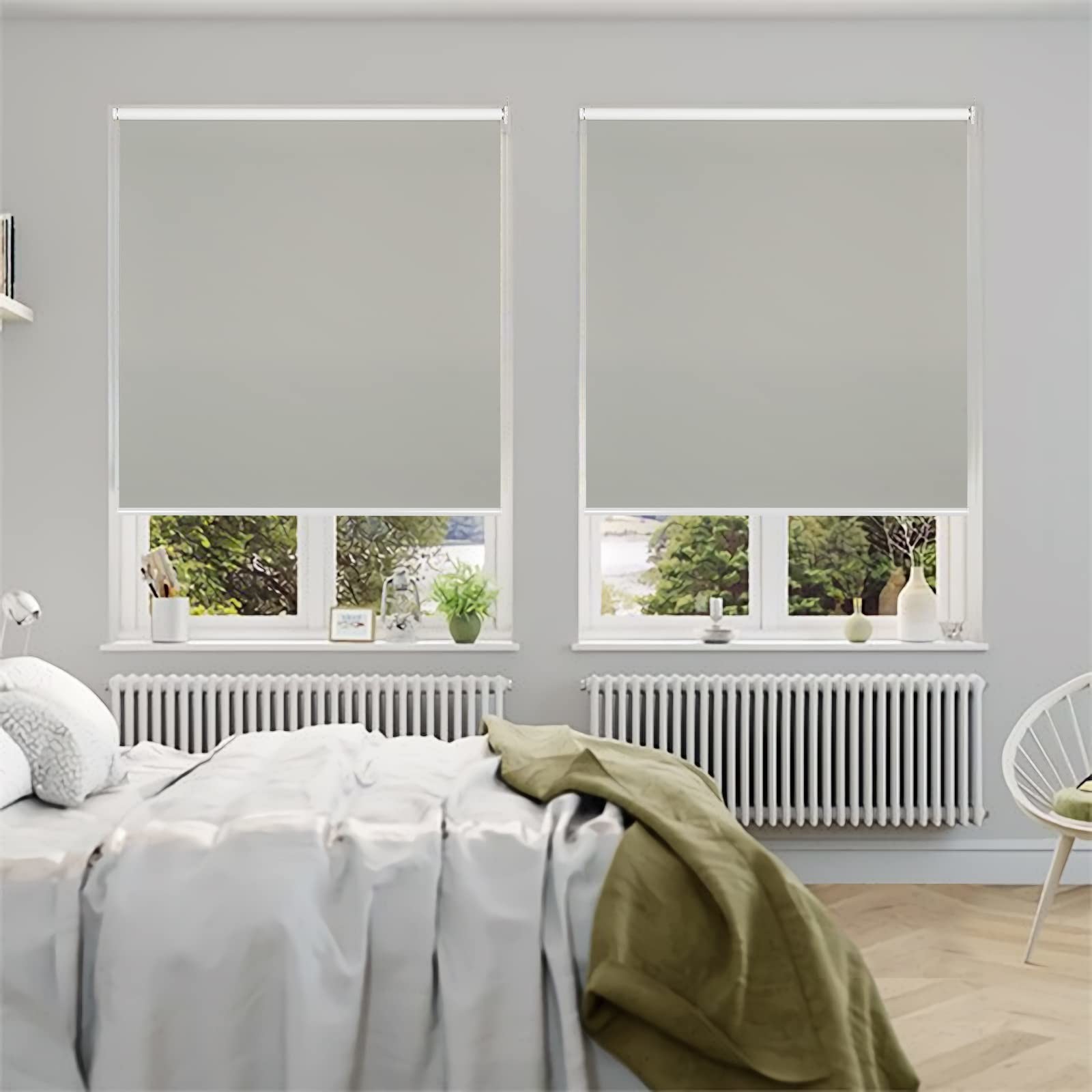High End Plain Color FR 3m Width Blackout Roller Blinds Fabrics For Hotel