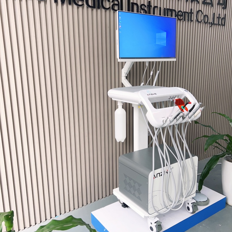 Pet Dental Treatment Cart Foshan Factory Custom Vet Dental Trolley With Oral Camera