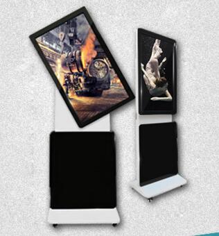 55'' 2 In 1 Dual LCD Touchscreen Digital Display Totem Signage Floor Stand