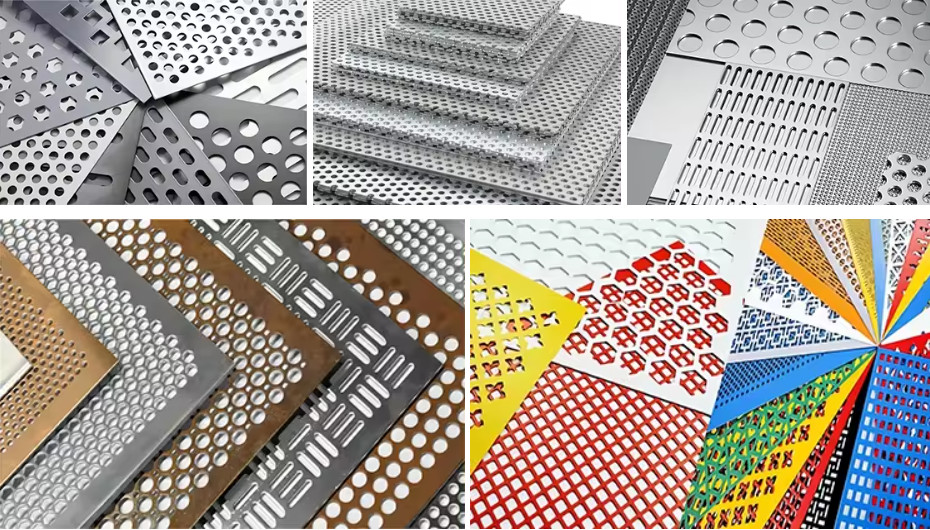 Powder Coated Perforated Stainless Steel Mesh Sheet With Variable Hole Diameter
