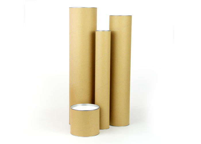 Color Labeling Cardboard Tube Packaging Strech Iron Cap Round Boxes Package