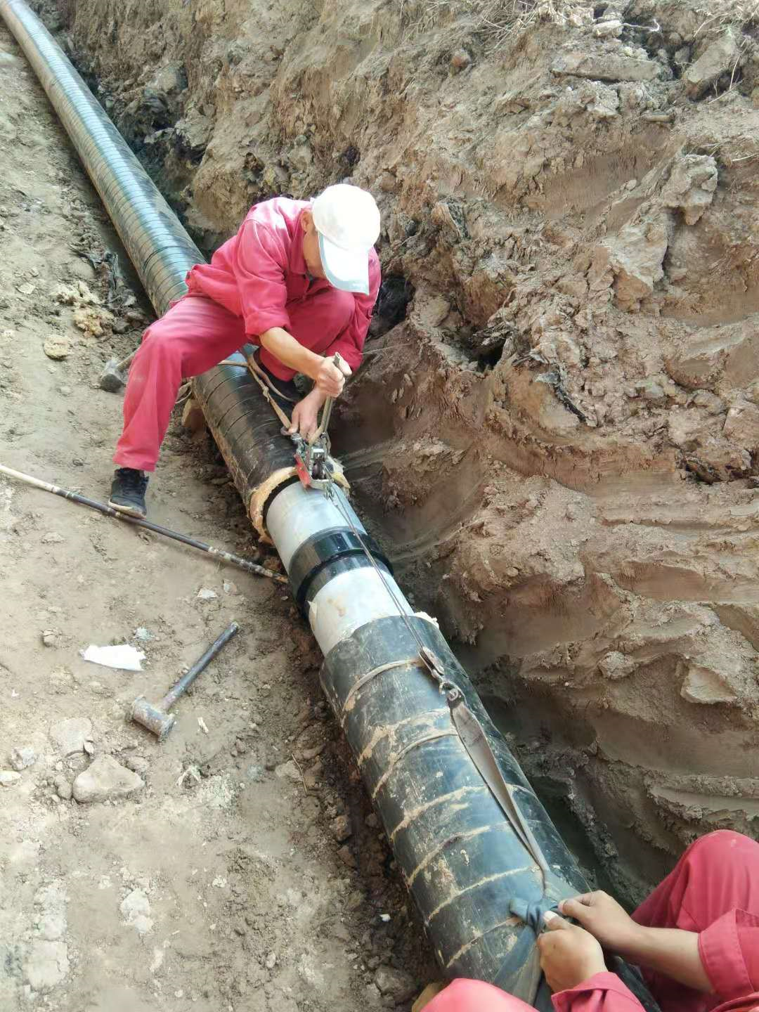 Reinforced UHMW PE Pipe , Composite Non Metallic Pipe Materials