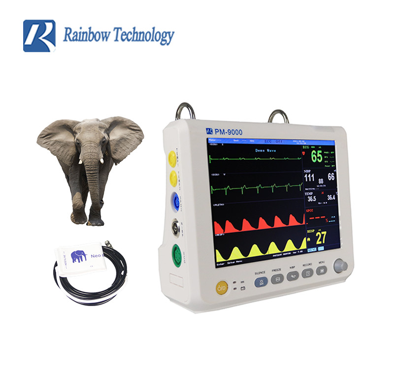 Portable Veterinary Multi parameter Monitor 8 Inch Veterinary Clinic Equipment