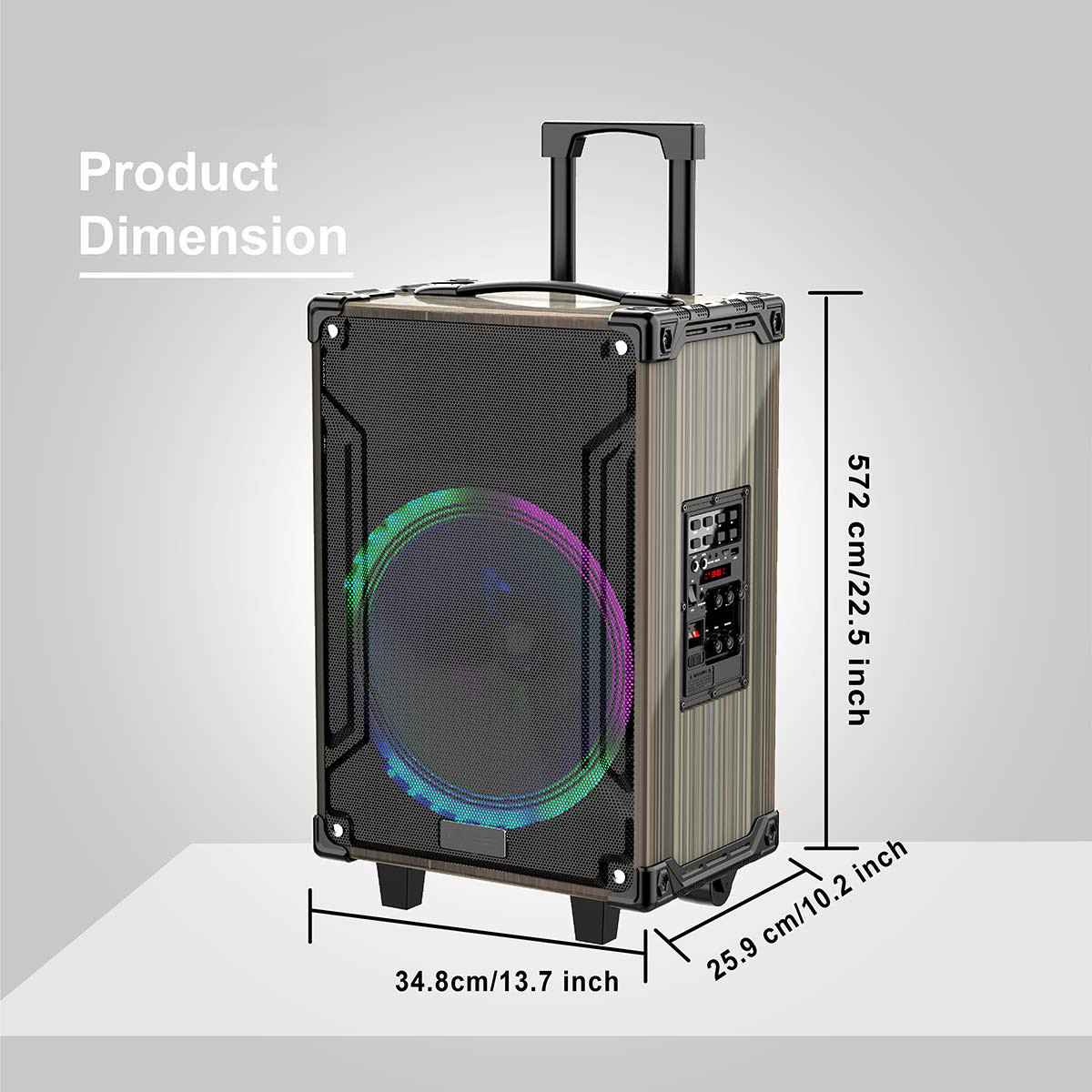 3-Inch Middle Speaker Wireless Portable Bluetooth Speaker Compact Type