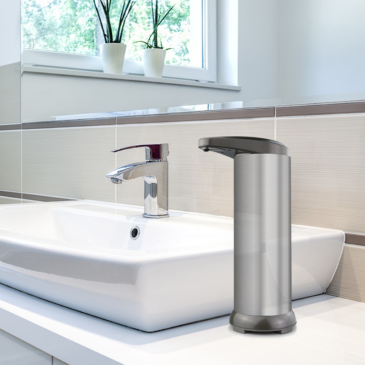 Visible Window Automatic 280ml Motion Sensor Soap Dispenser