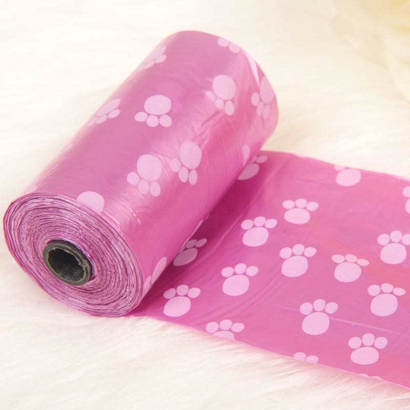 Colored Biodegradable Pet Waste Bags , Recyclable Dog Poop Bags HDPE Material