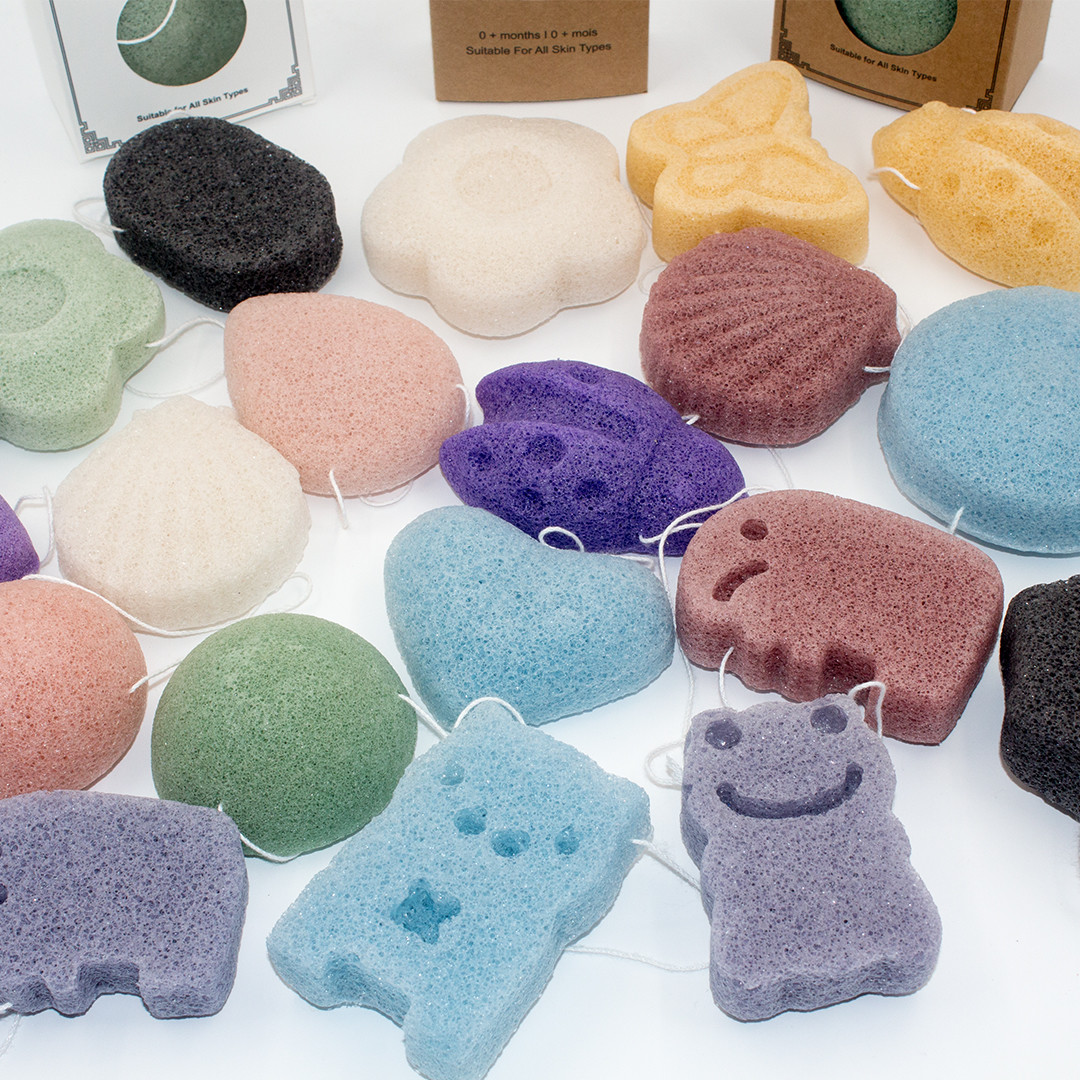 Natural Biodegradable Baby Bath Sponge 5-11g Makeup Remover Sponge Reusable