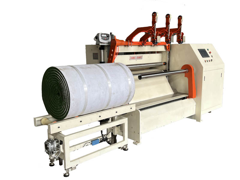 Winding Device Winder Coiler PE Sheet Fabric Carpet Turf Winding Machine